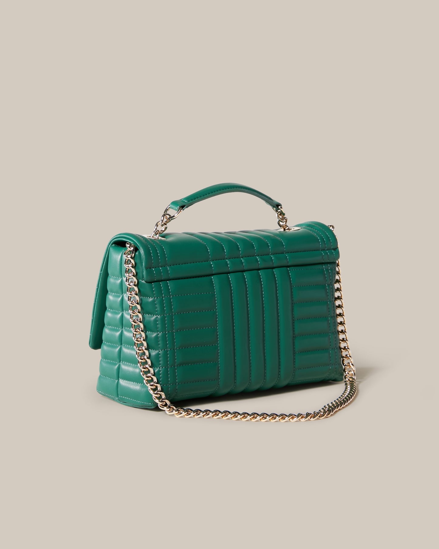 Monogram Detailed Quilted Crossbody Bag