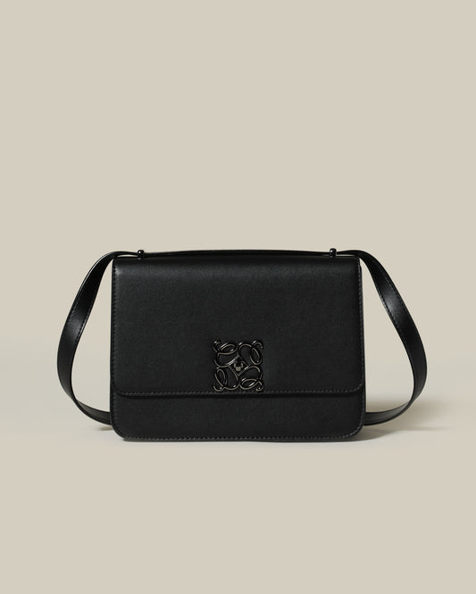 Metal Monogram Embellished Crossbody Bag