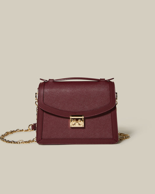Saffiano Charm Shoulder Bag