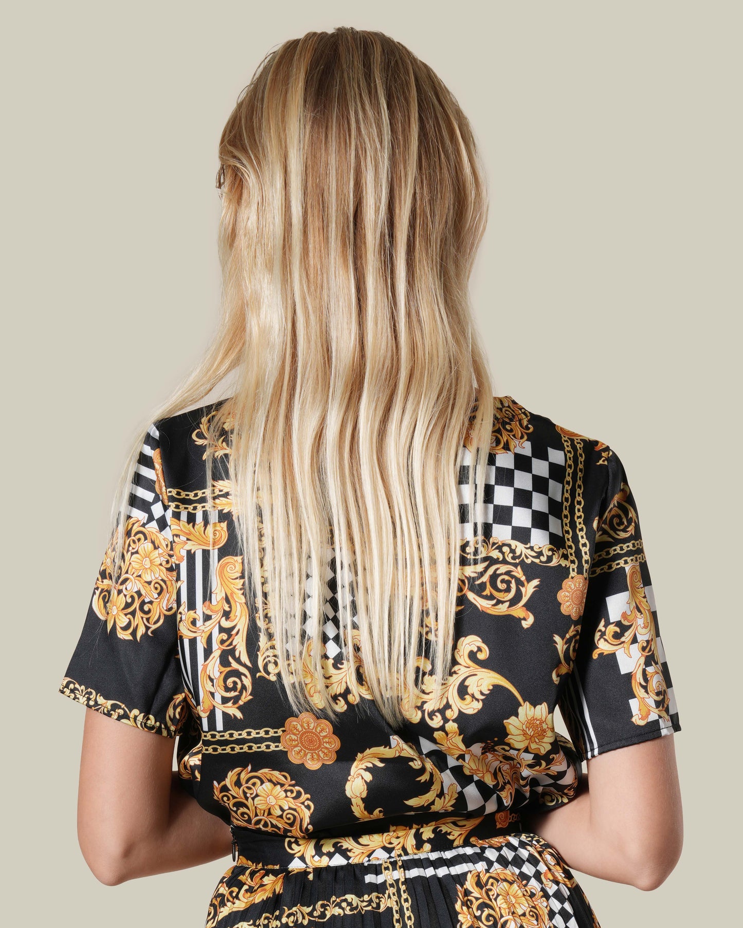 Geometric Baroque Printed Top