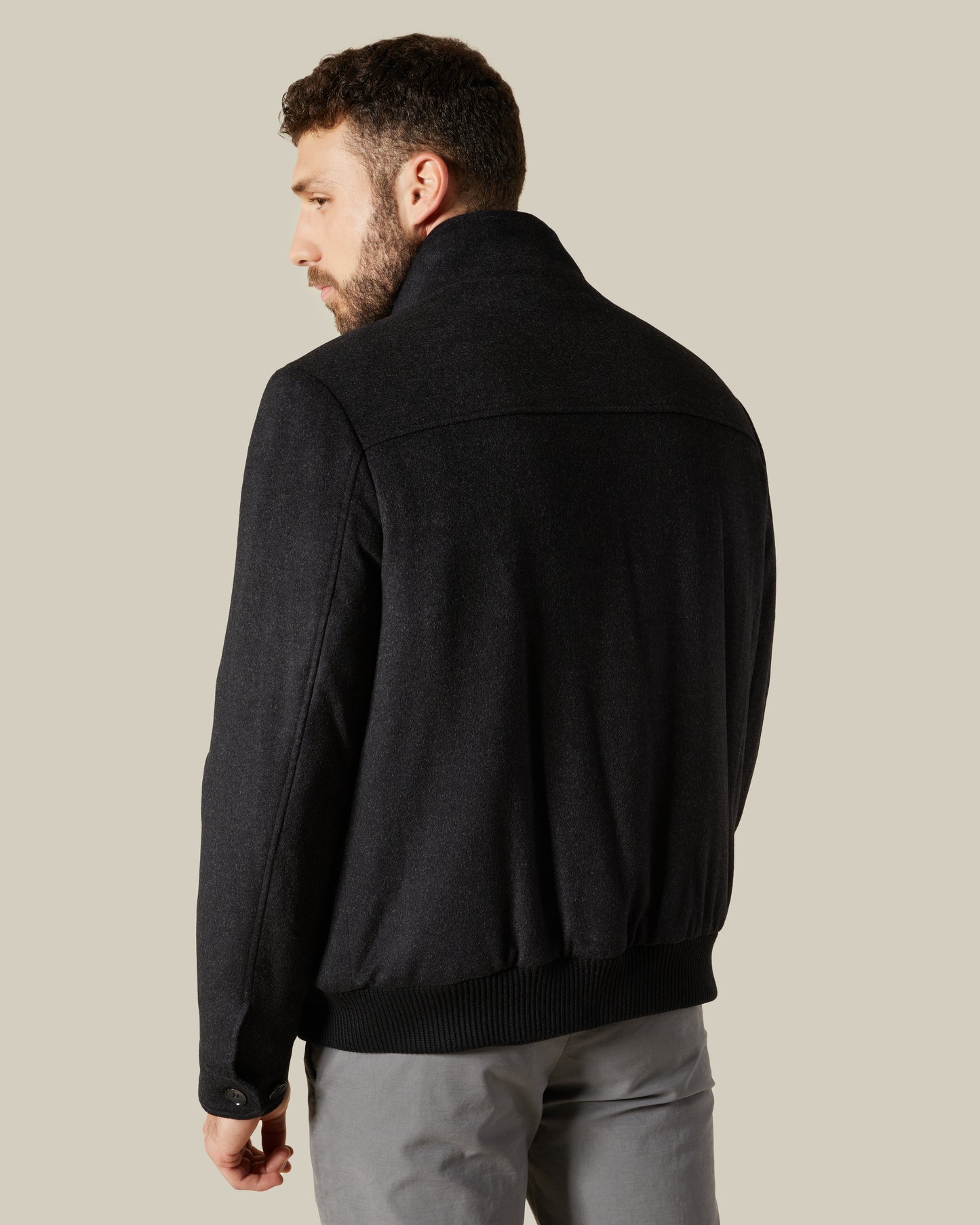 Button and Zip Short Coat