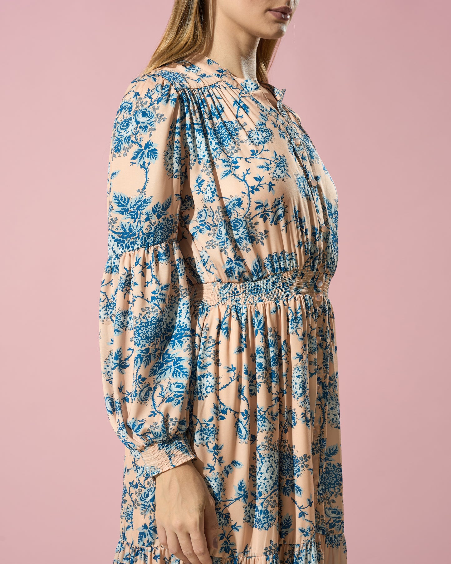 Vintage Tiered Floral Dress