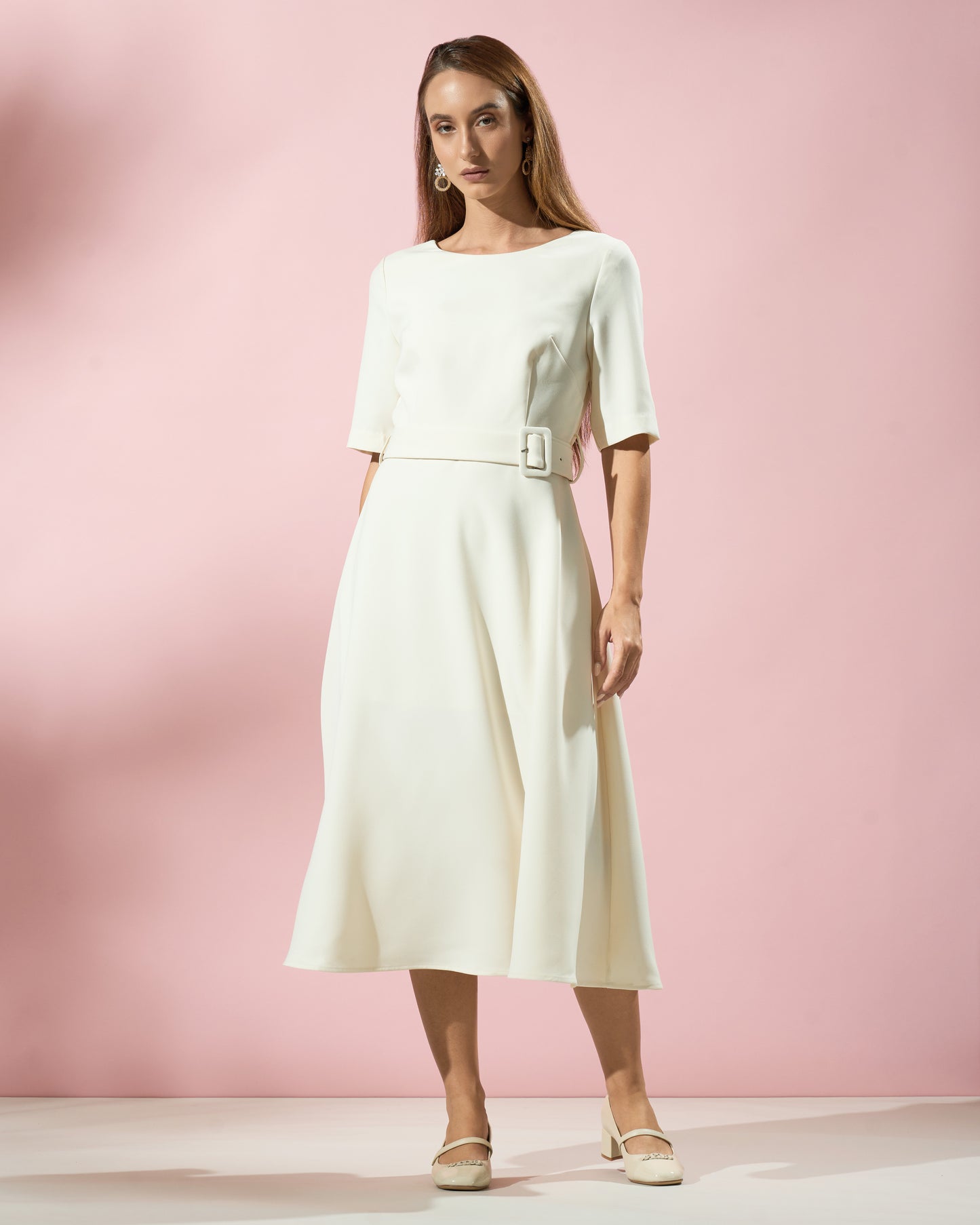Belted Midi Dress
