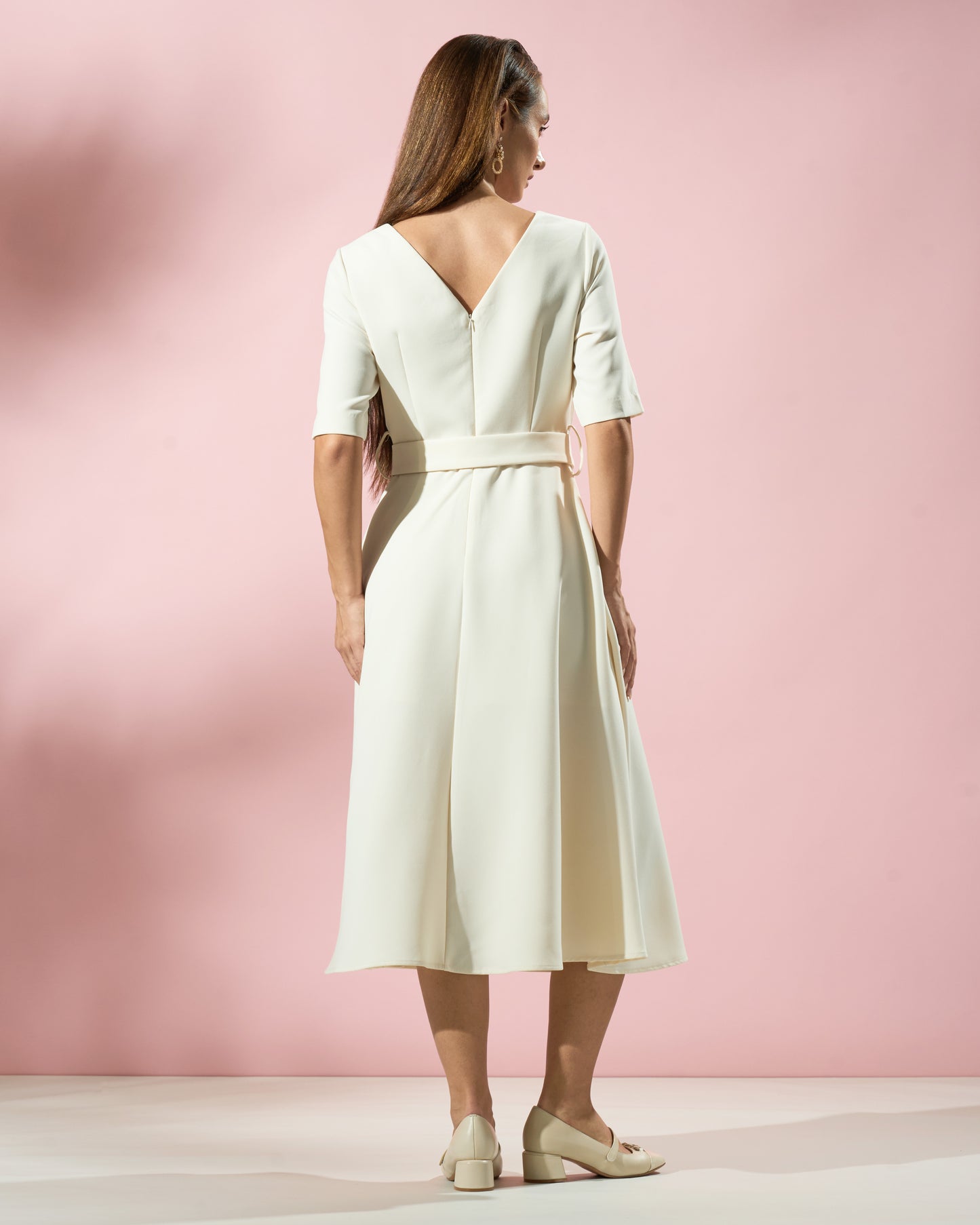 Belted Midi Dress