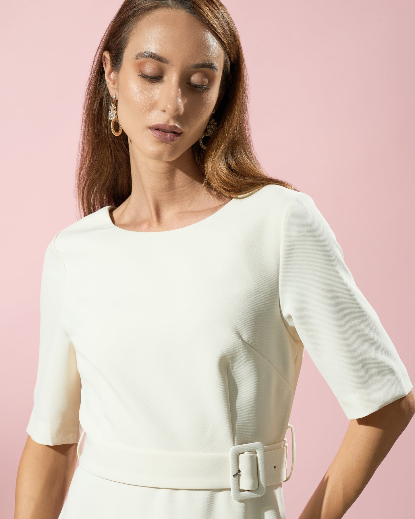Belted Midi Dress