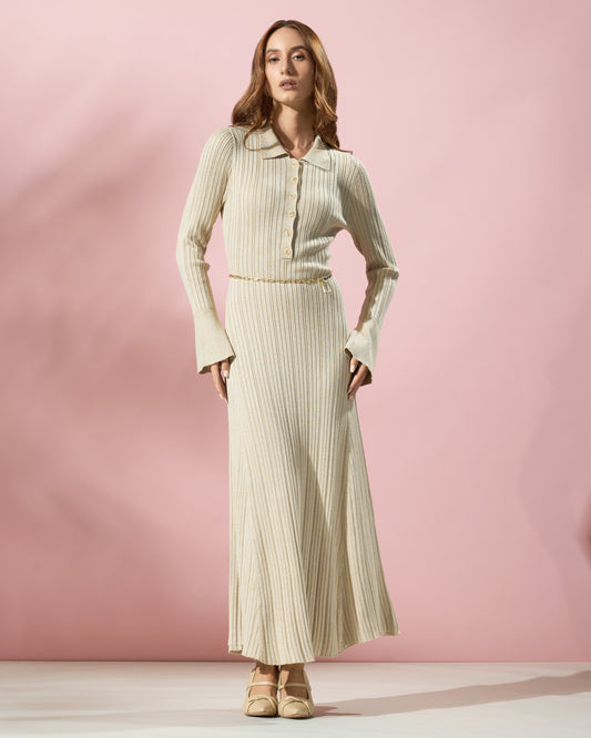 Ribbed Knit Maxi Dress