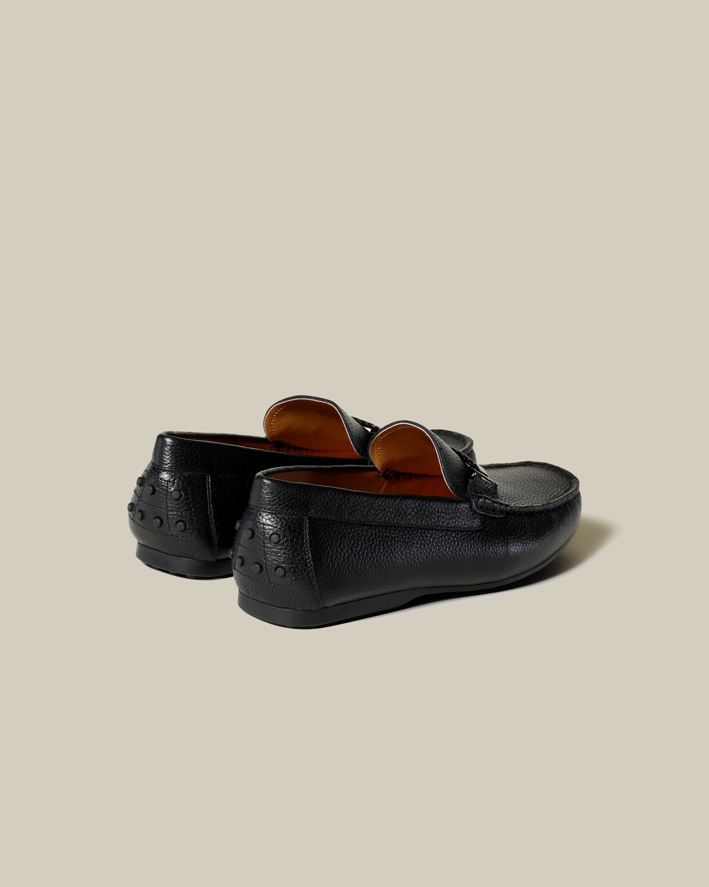 Classic Embellished Leather Moccasins