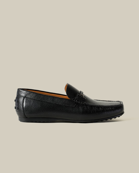 Classic Embellished Leather Moccasins