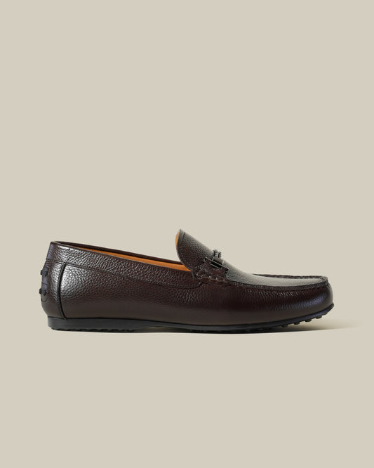 Classic Embellished Leather Moccasins