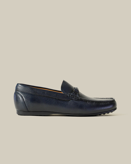 Classic Embellished Leather Moccasins