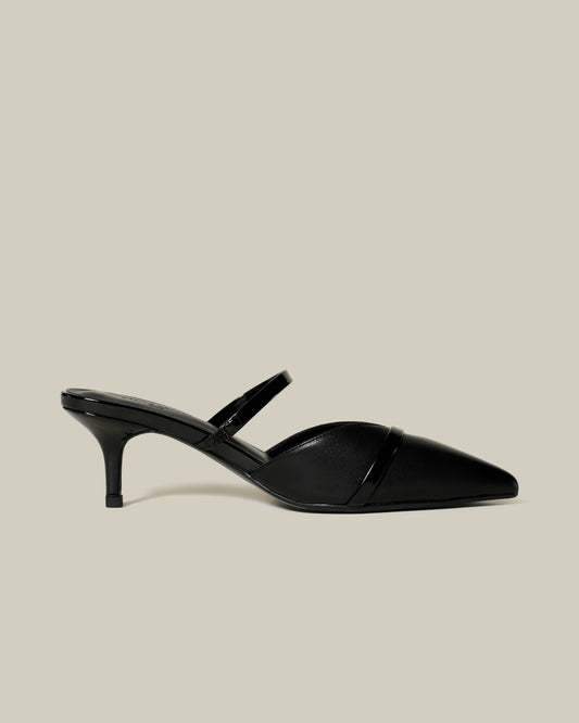 Patent Strap Accented Pumps