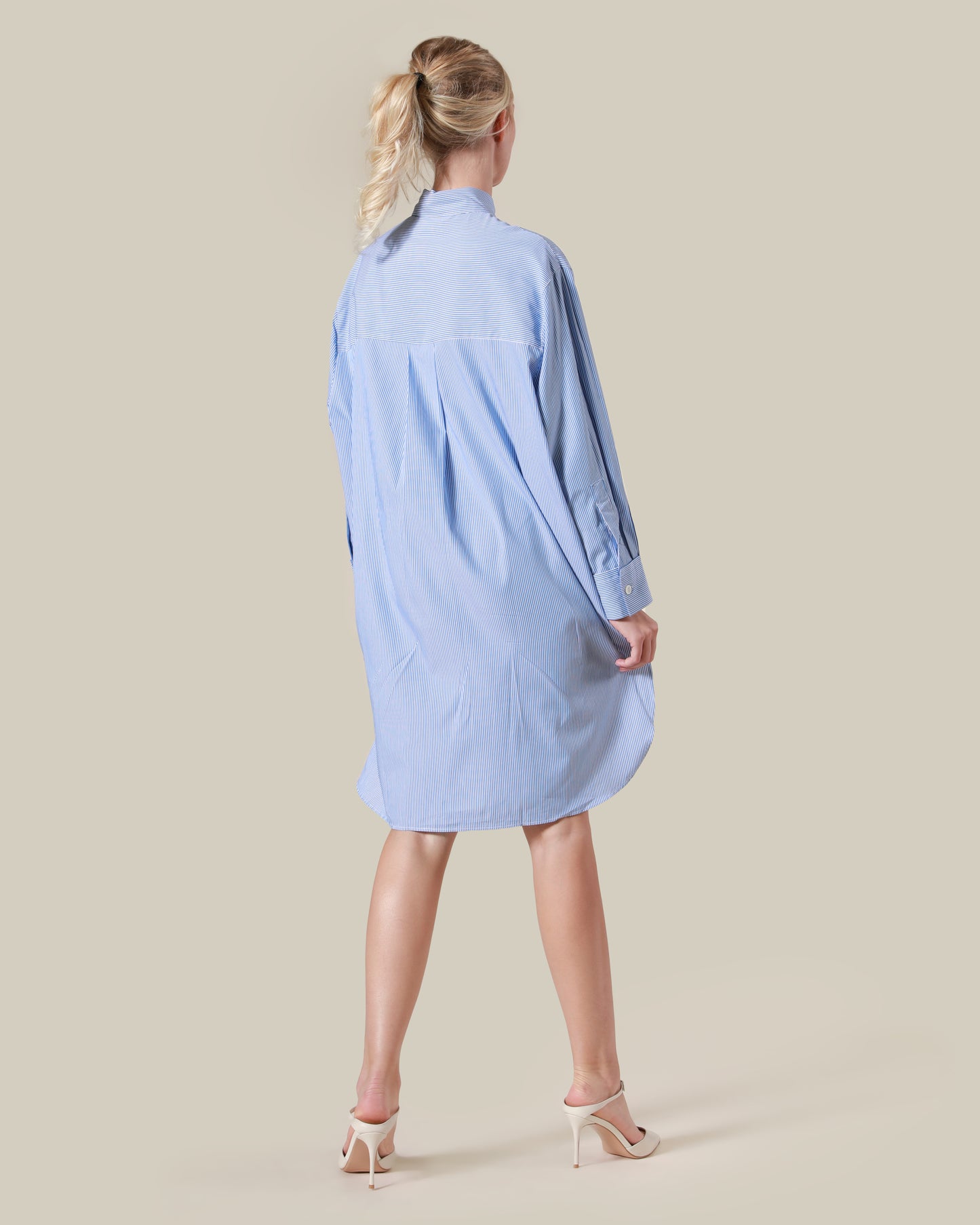 Striped Oversized Cotton Shirt