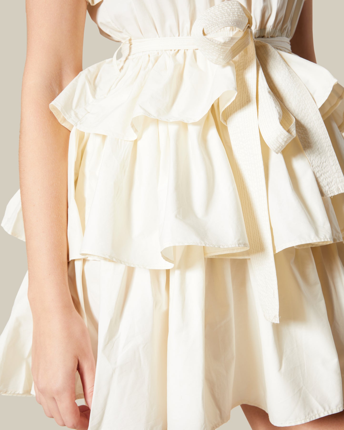 Frill Tiered Mini Dress