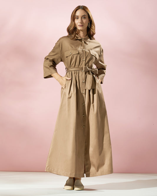 Belted Maxi Dress