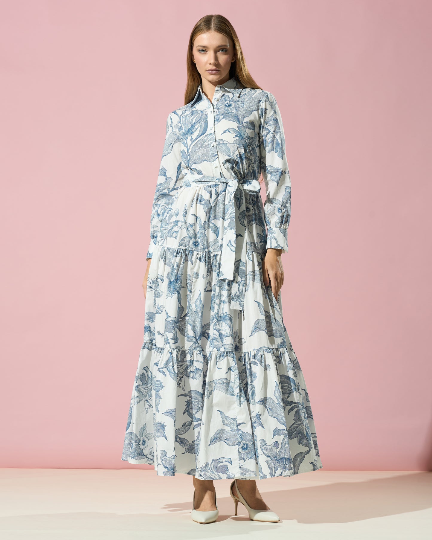Botanical Shirt Dress