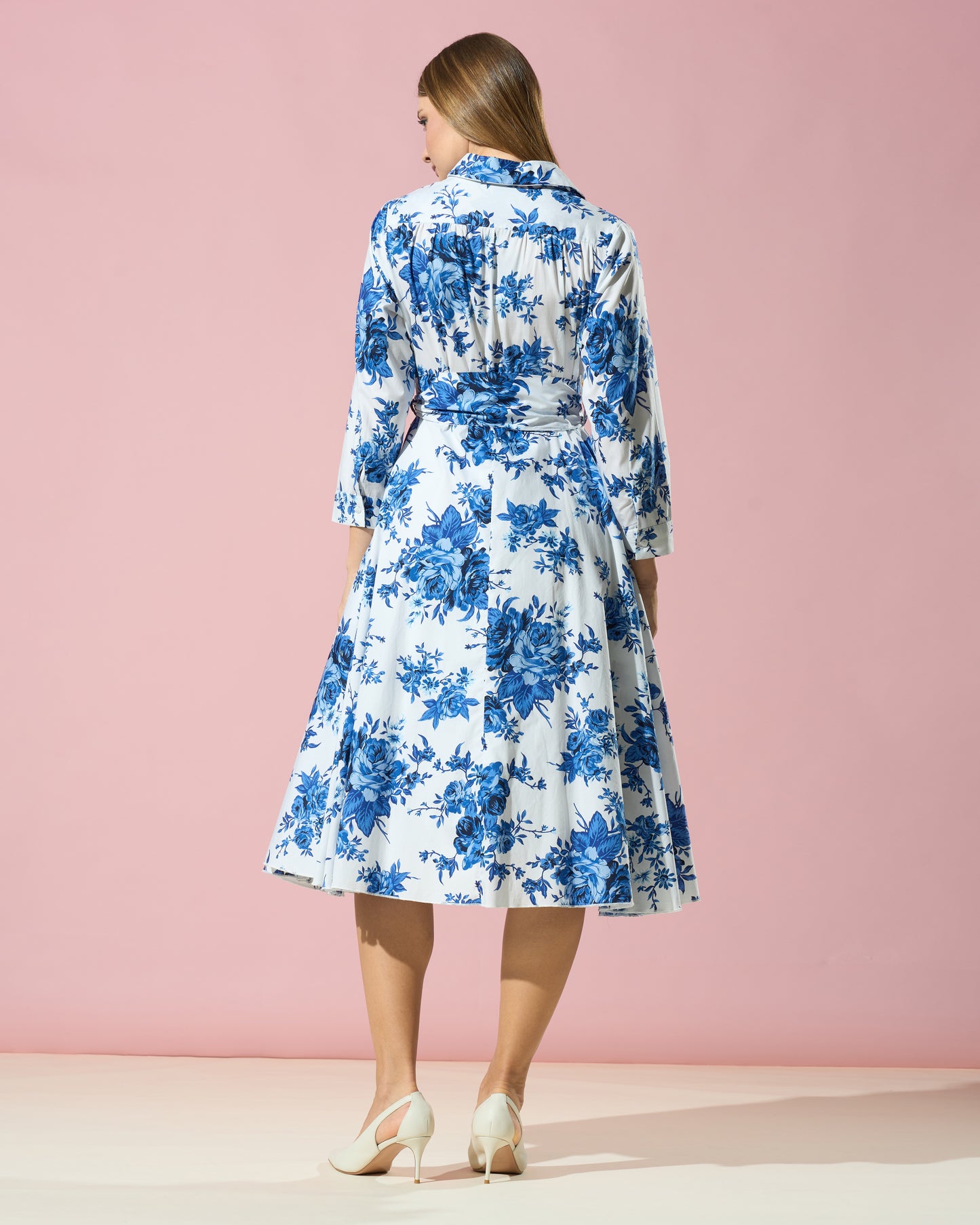 Floral Cotton Shirt Dress