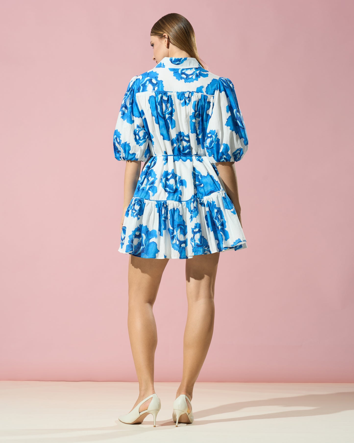 Blue Breeze Cotton Shirt Dress