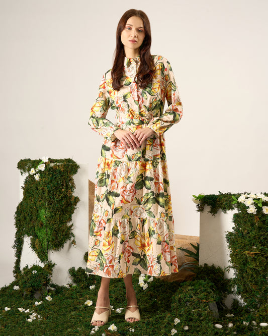 Printed Cotton Dress