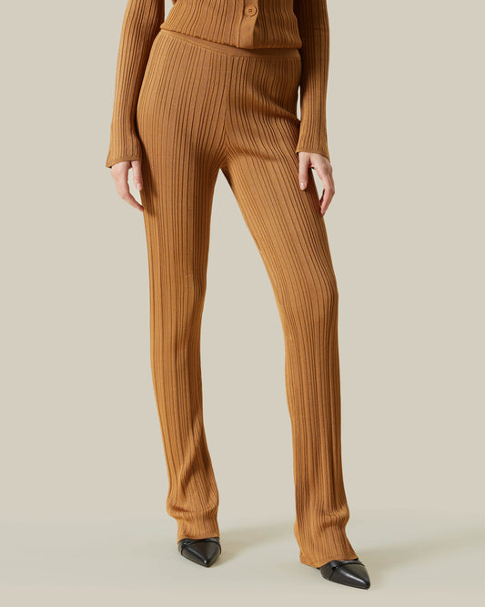 Ribbed Knitted Pants