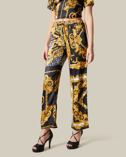 Patchwork Sheeny Trousers
