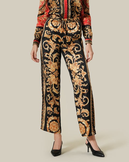 Spanish Baroque Printed Pants