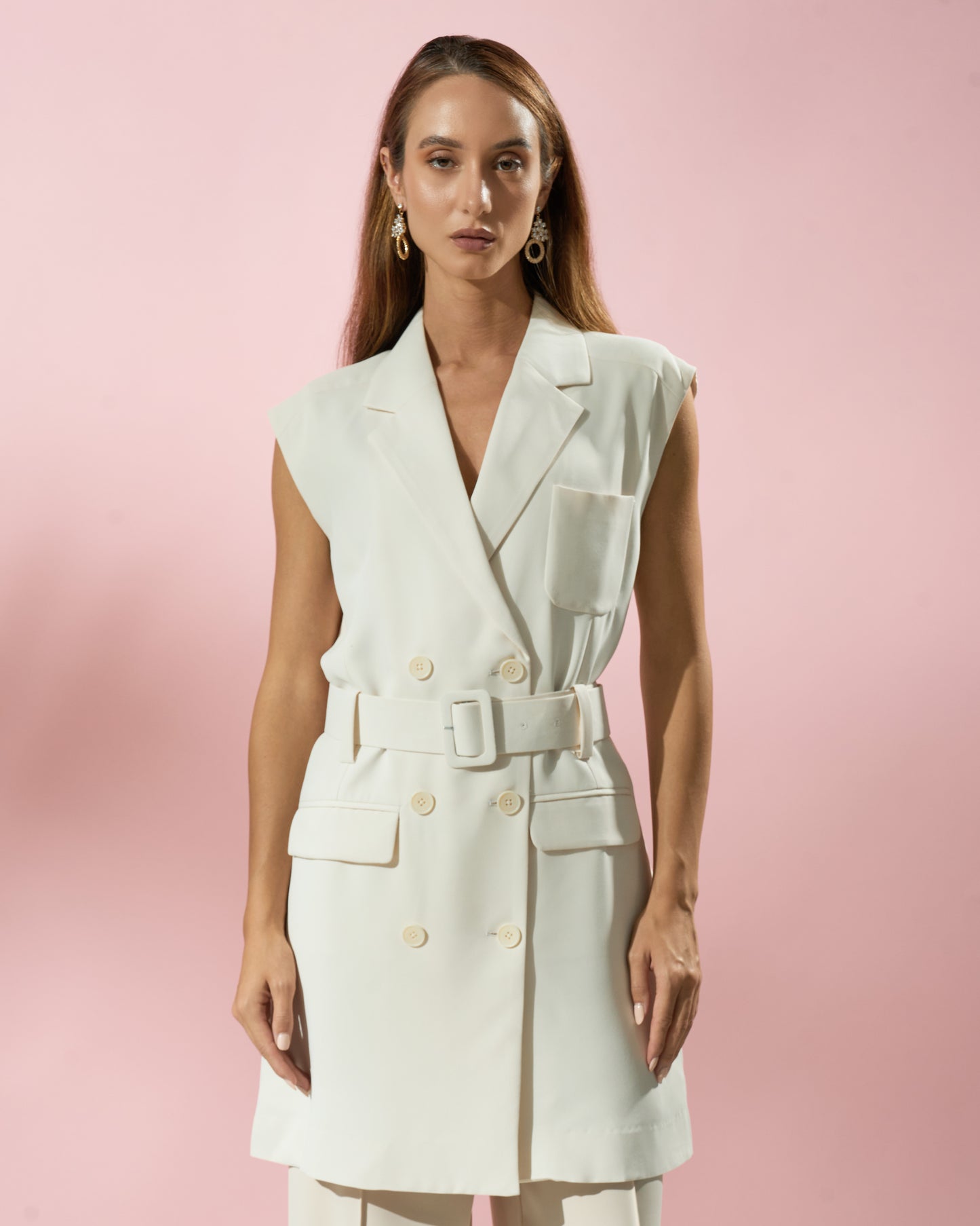 Sleeveless Suit Jacket