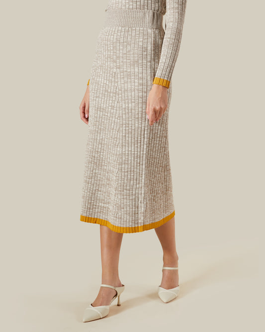 Marble Patterned Knitted Skirt