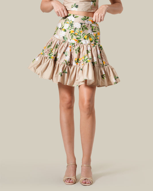 Tiered Mini Skirt