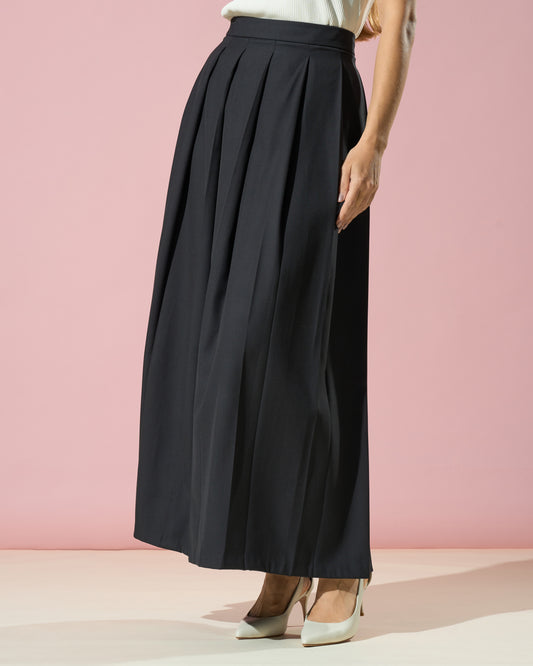 Midnight Pleat Flow Skirt