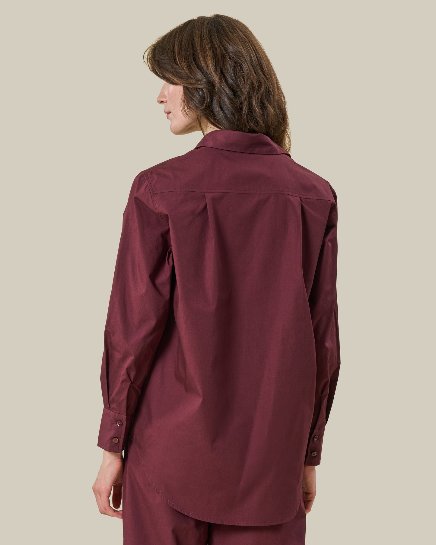 Burgundy Classic Button-Down Shirt