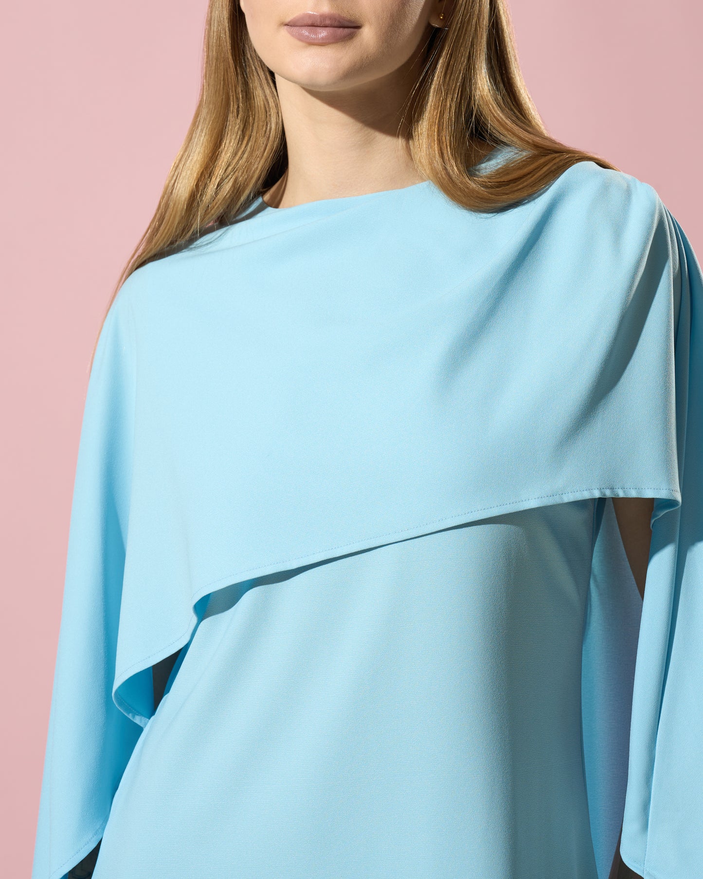 Asymmetric Drape Kaftan Dress