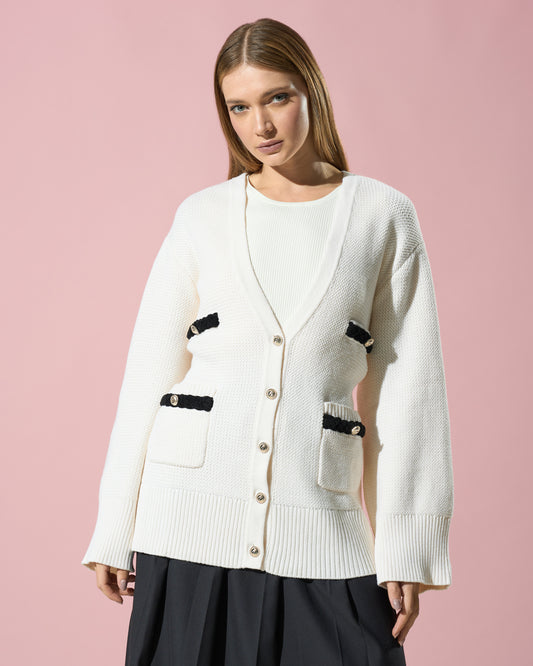 Textured Knit Cardigan