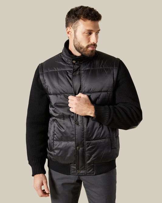 Detachable Sleeves Puffer Jacket