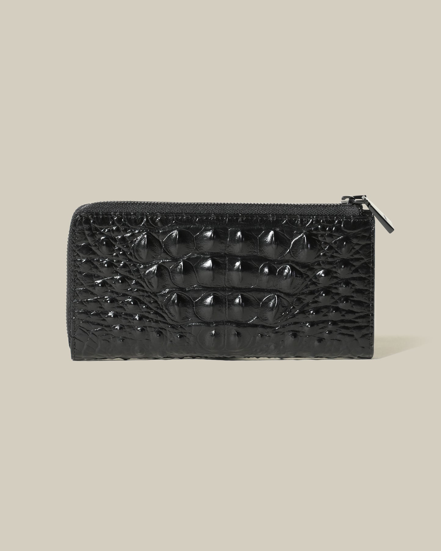Croc Skin Zip Wallet