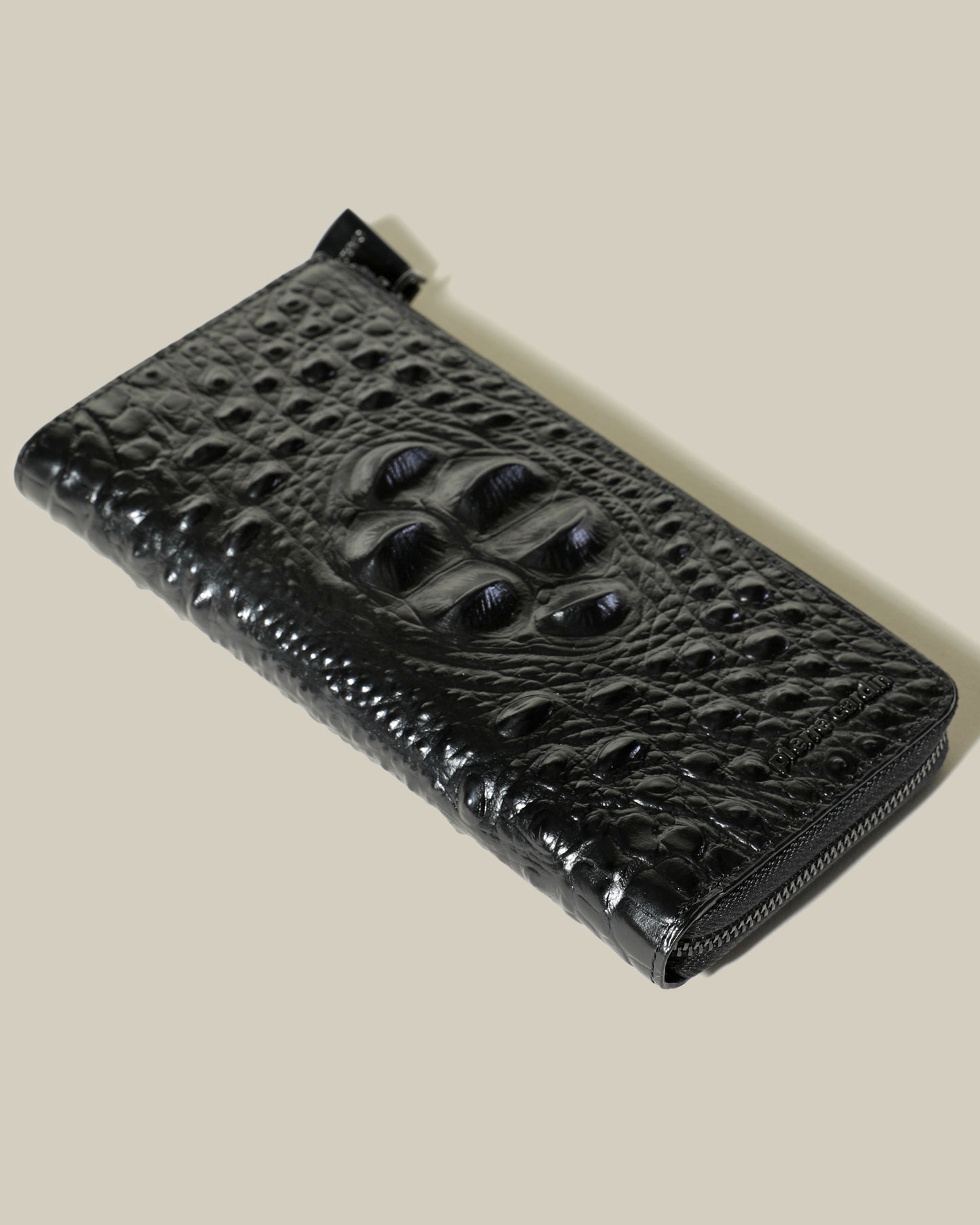 Croc Skin Zip Wallet