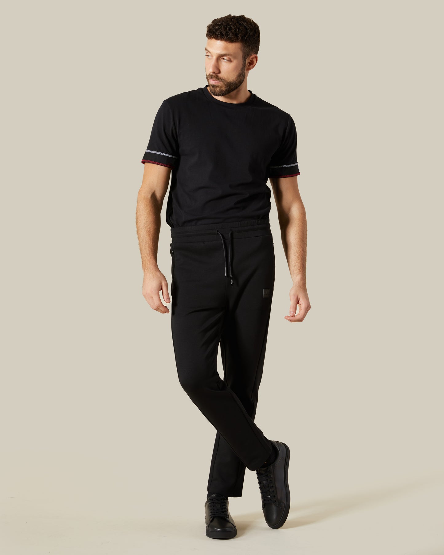 Rubber Patched Chest Track Pants