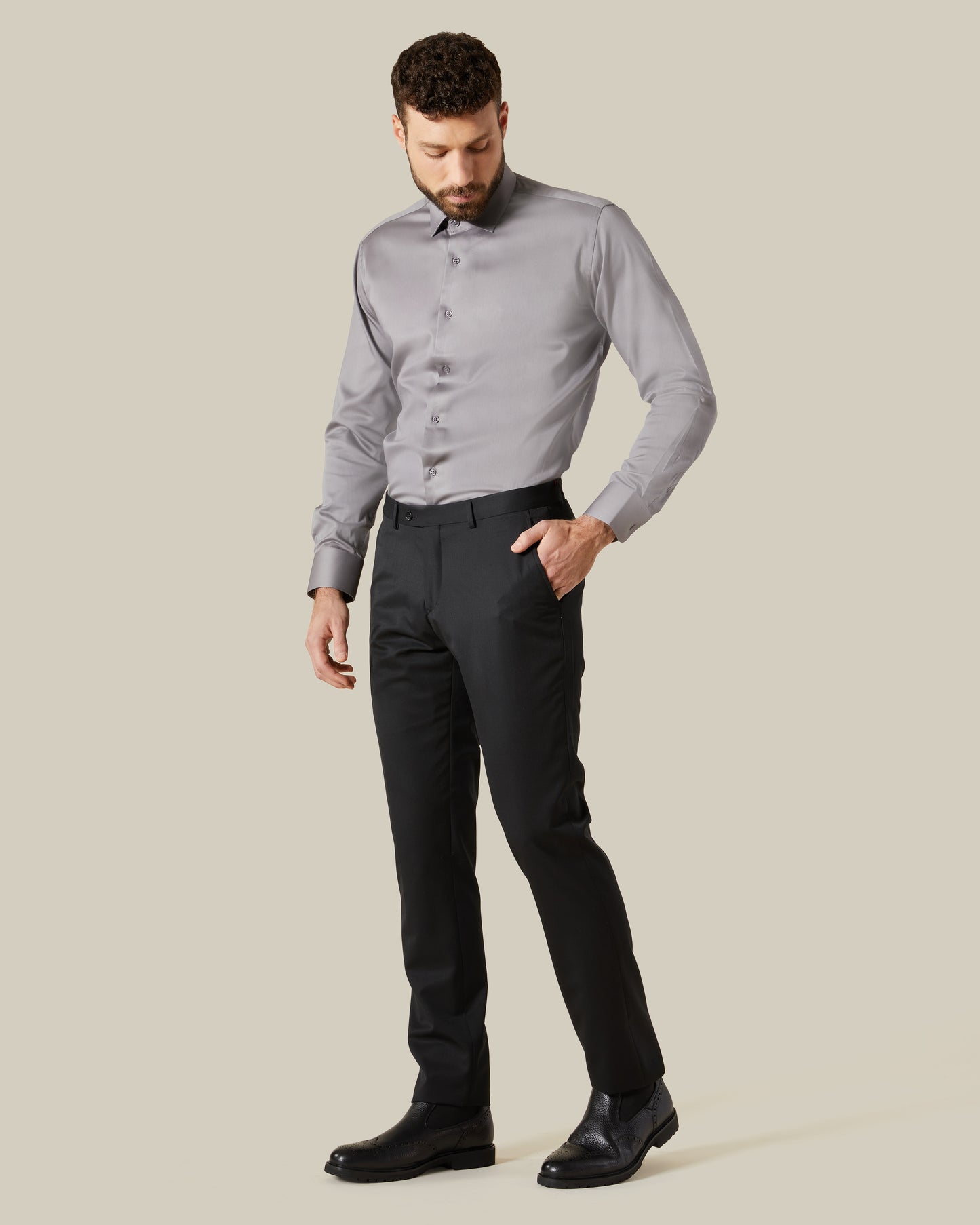 Slim Fit Formal Trousers