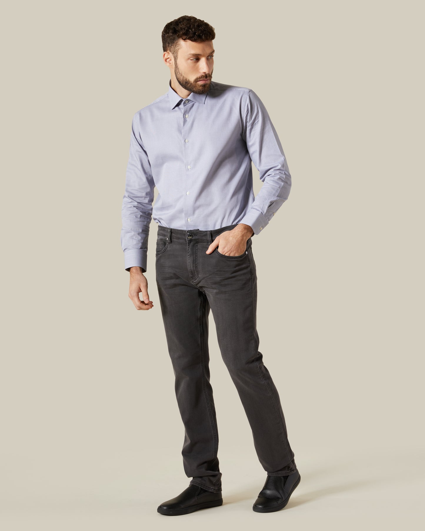 Patched Regular Fit Jeans