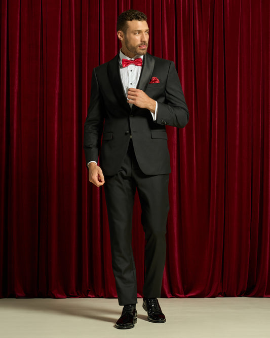 Monochrome Tuxedo Suit Jacket
