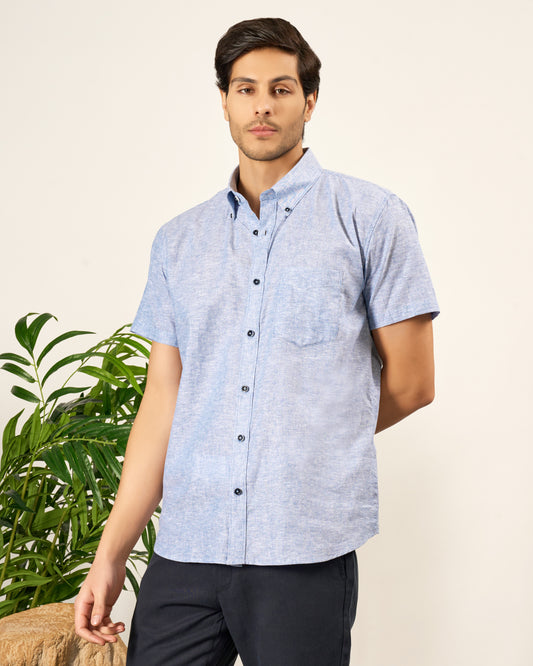 Standard Fit Cotton Linen Shirt
