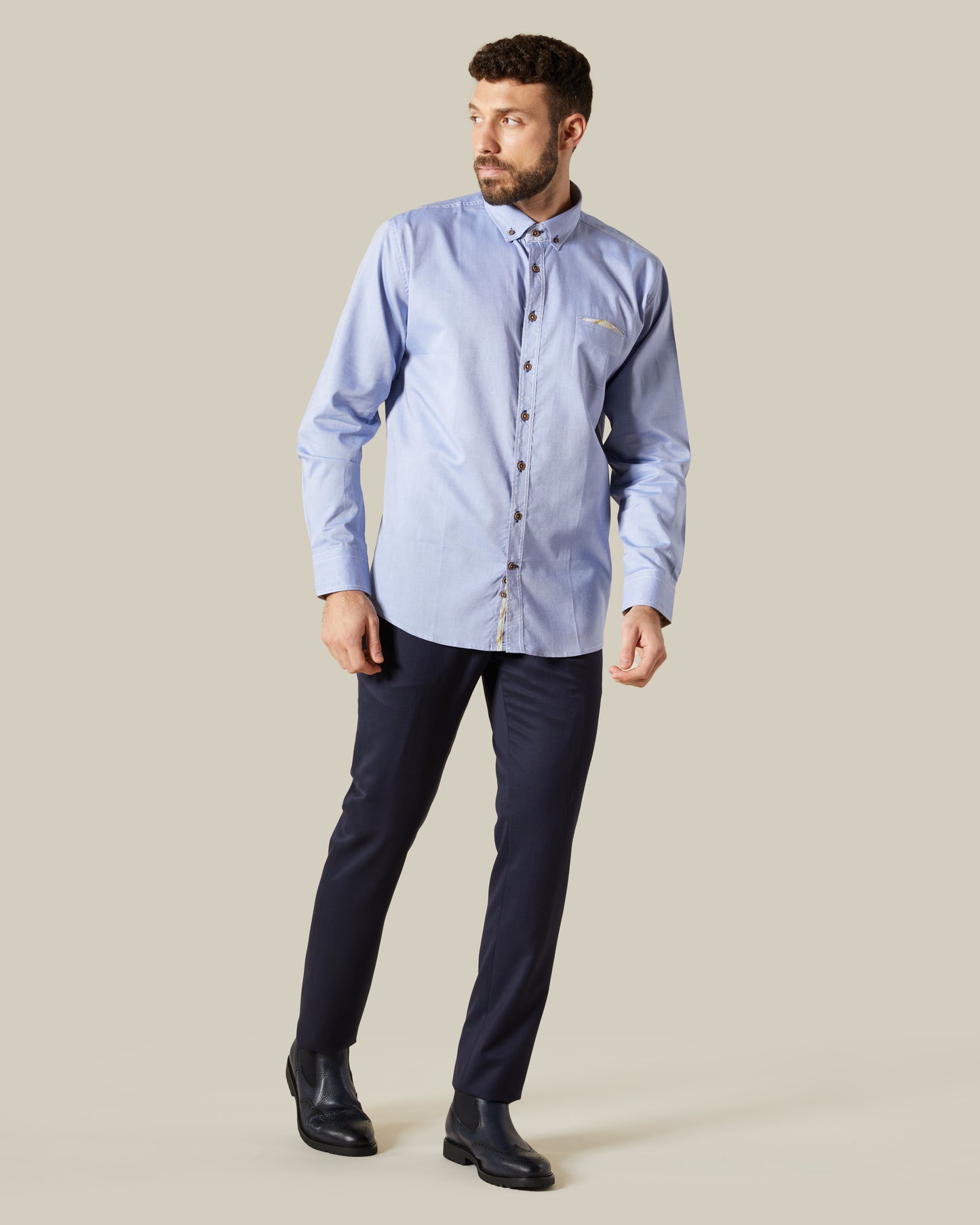 Check Accented Shirt