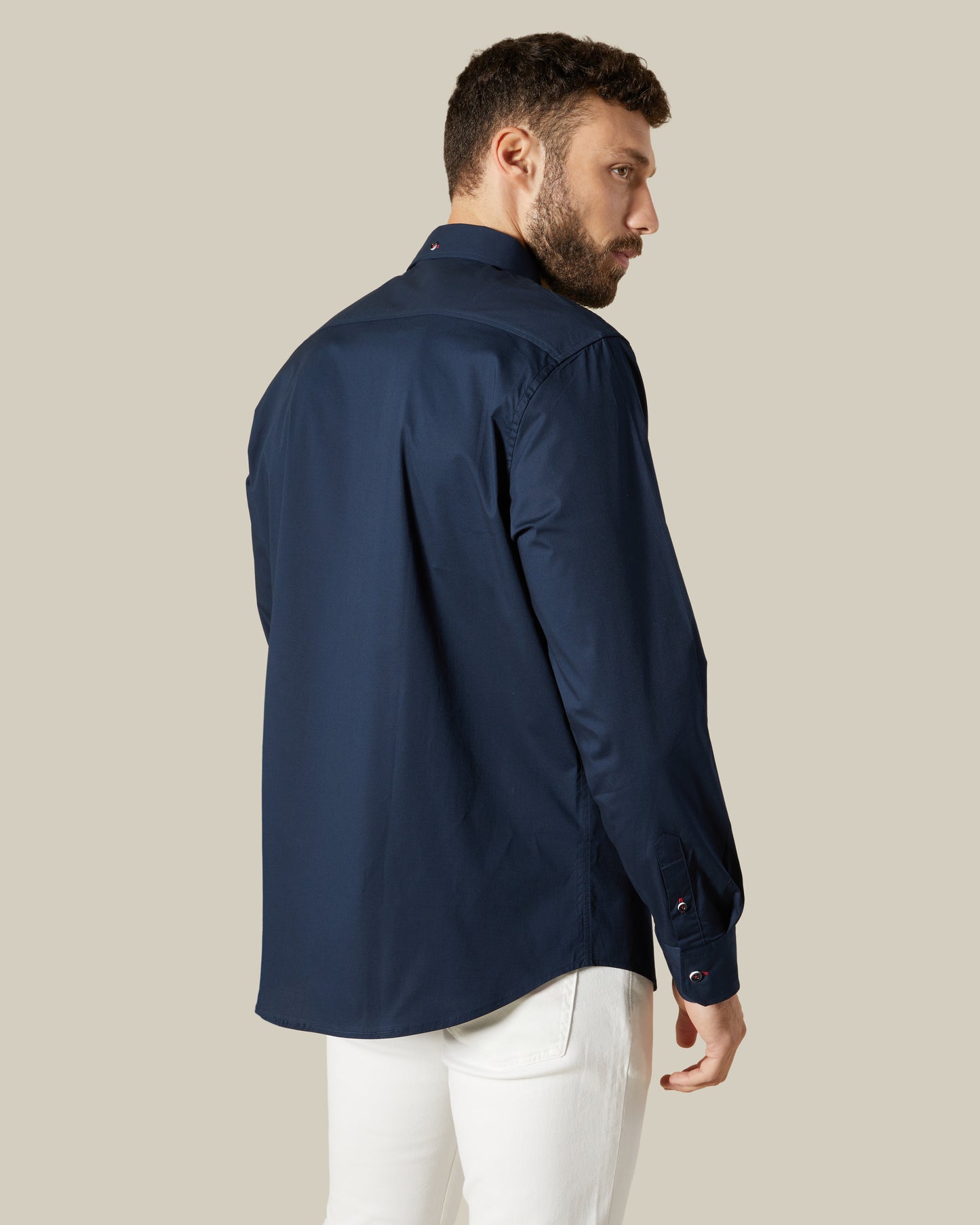 Contrast Thread Detailed Shirt