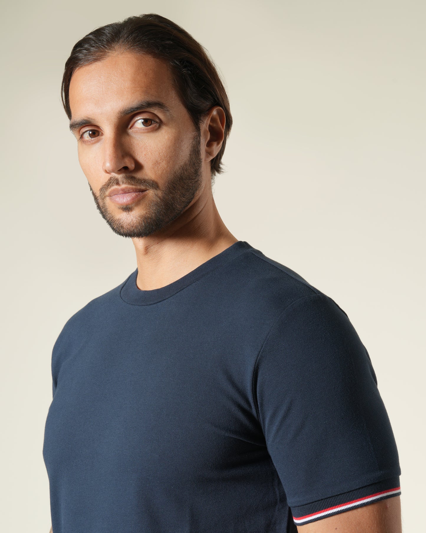 Striped Cuff T-Shirt