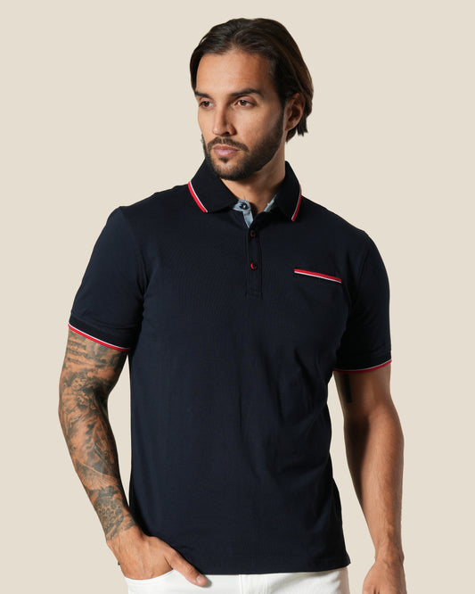 Contrast Tipping Polo Shirt