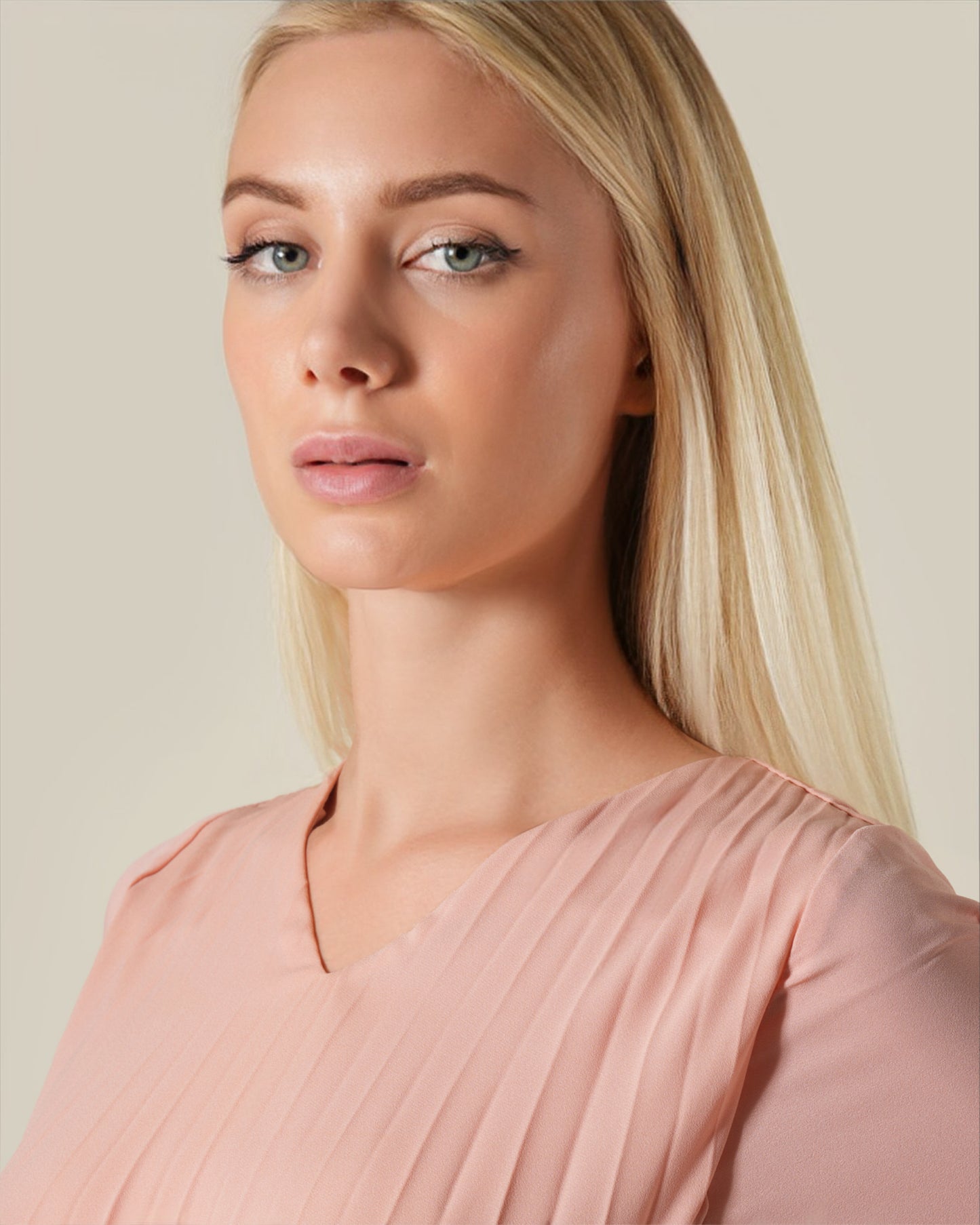 Colorblocking Pleated Maxi Dress