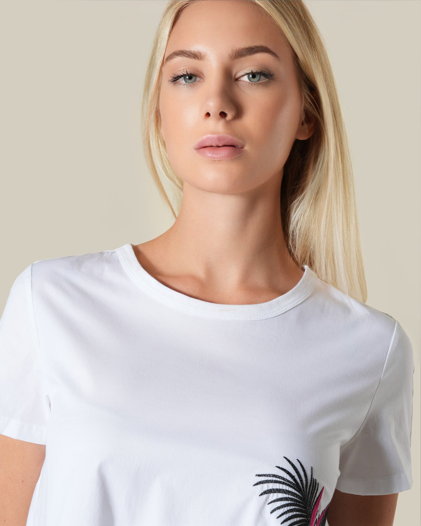 Embroidered A-Line Top