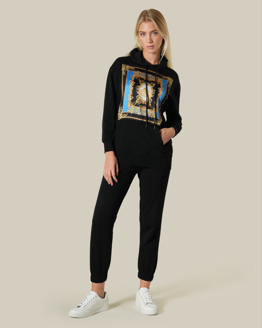 Baroque Print Panelled Tracksuit