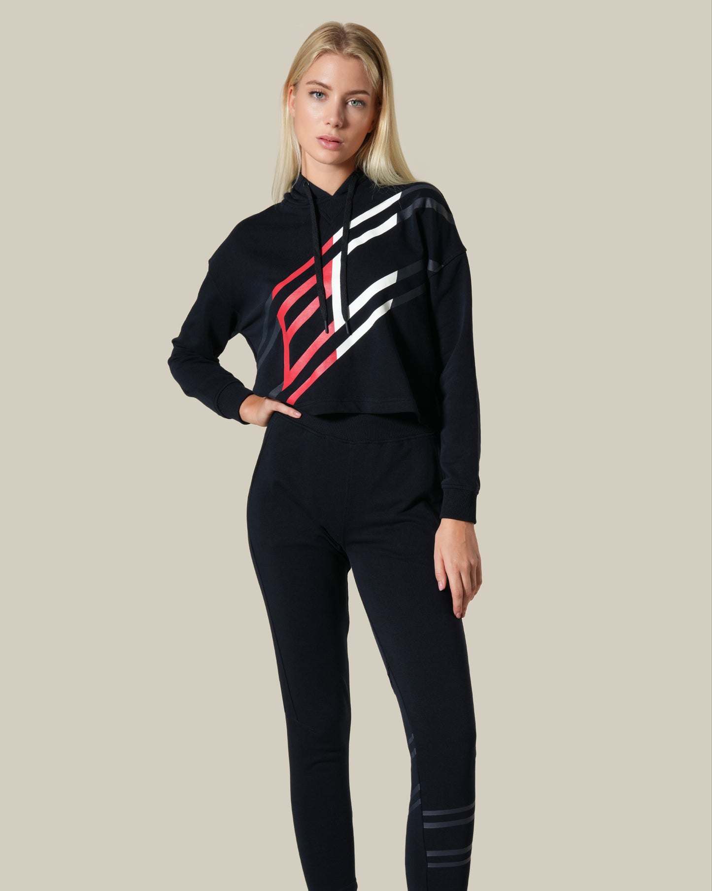 Graphic Print Tracksuit Set
