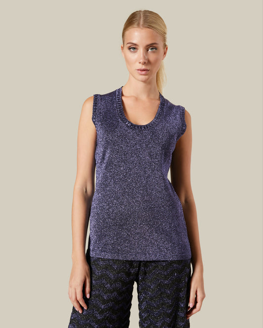 Lurex Knitted Top