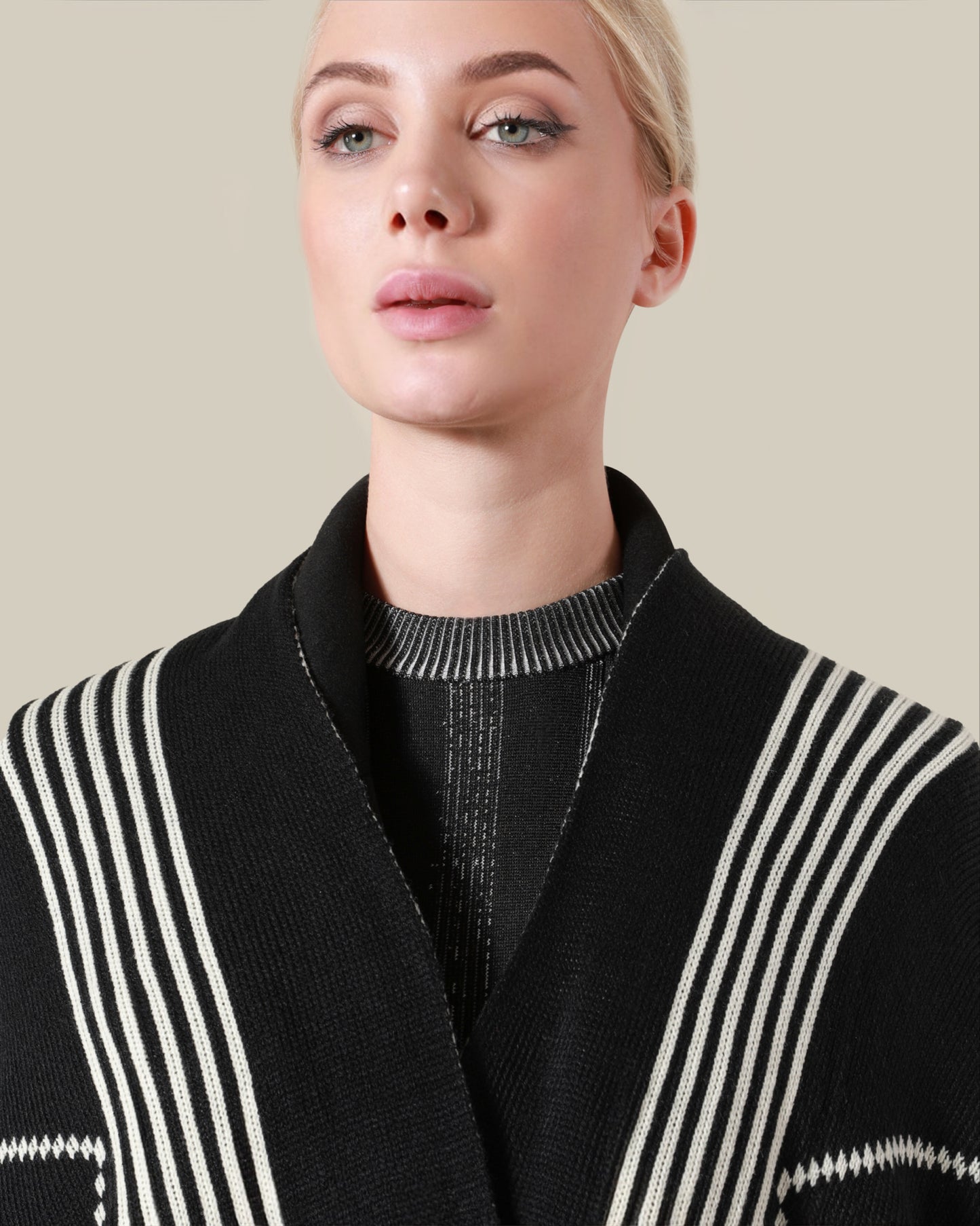 Geometric Patterned Poncho